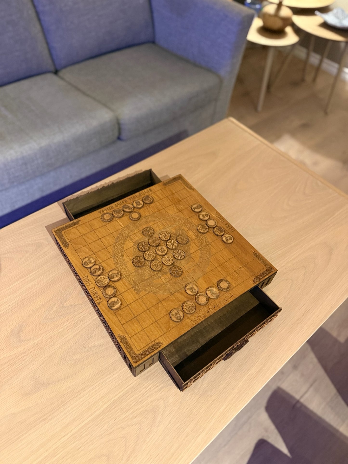 Hnefatafl – Handmade Viking Strategy Game in Wood