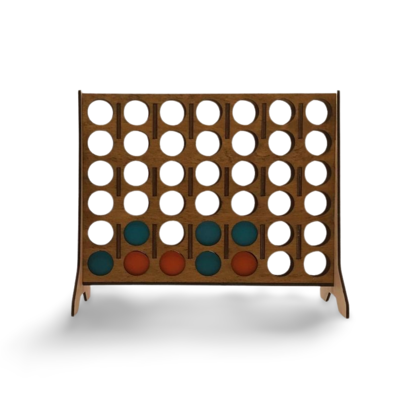 4 in a Row in Wood – Handmade, Montessori-Inspired Family Game