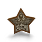 Wooden Christmas star – laser-cut with LED lights and five unique designs