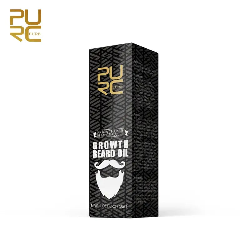 PURC Growth Beard Oil Grow Beard Thicker & More Full Thicken Hair Beard Oil For Men Beard Grooming Treatment Beard Care