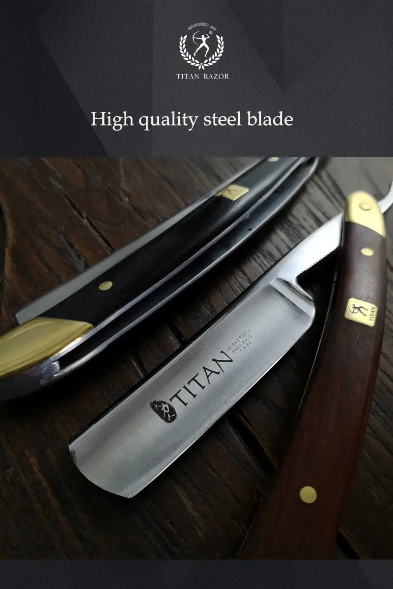 Titan straight razor barber razors for beard male shaving knife men’s safety shaver razors