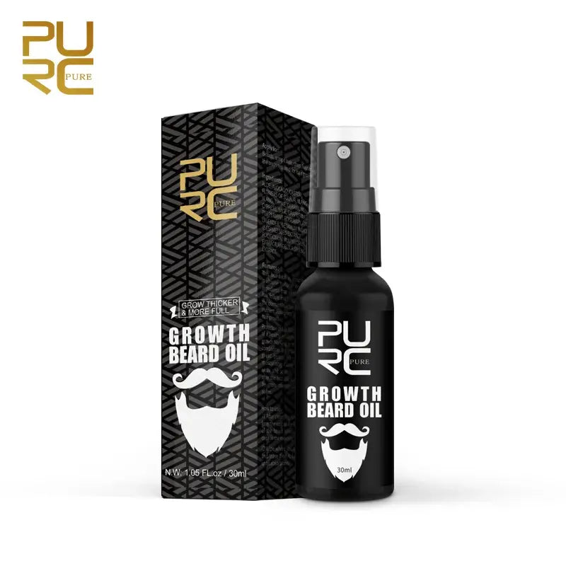 PURC Growth Beard Oil Grow Beard Thicker & More Full Thicken Hair Beard Oil For Men Beard Grooming Treatment Beard Care