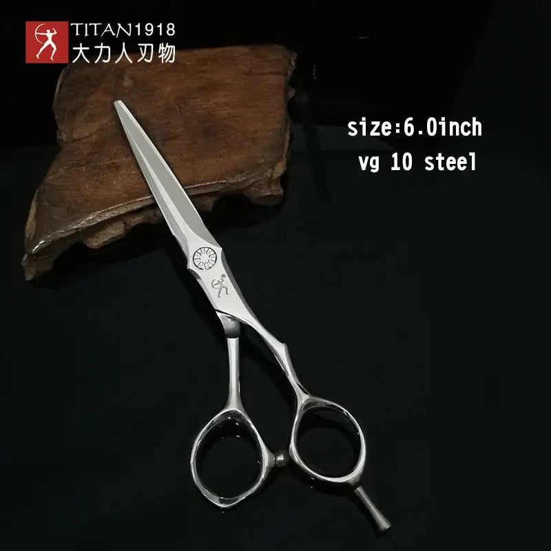 Titan 6.0inch hairdresser scissors cutting salon barber tool japan vg10 steel