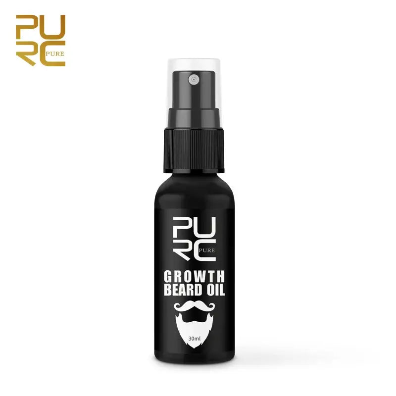 PURC Growth Beard Oil Grow Beard Thicker & More Full Thicken Hair Beard Oil For Men Beard Grooming Treatment Beard Care