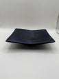 Square decorative wooden tray – royal blue and black (17 × 15 × 4.5 cm)