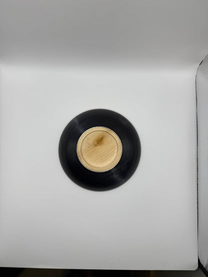 Small wooden bowl – royal blue and black (16 × 3.5 cm)