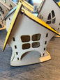 Wonky Houses – three crooked little houses in plywood (set of 3)