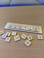 Wooden Math Game – Montessori-inspired Number Game for Kids (40×195 mm)