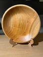 Turned wooden bowl with food-safe beeswax (28 cm)