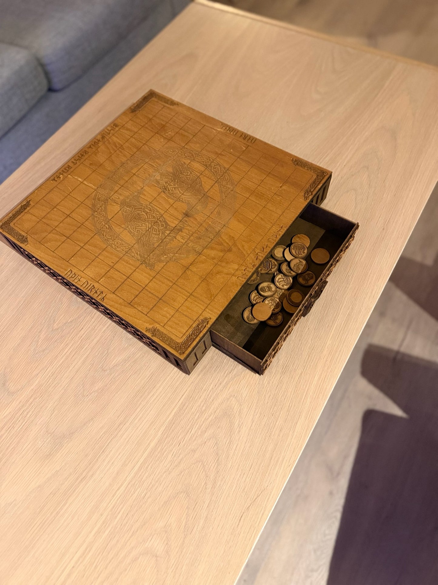 Hnefatafl – Handmade Viking Strategy Game in Wood