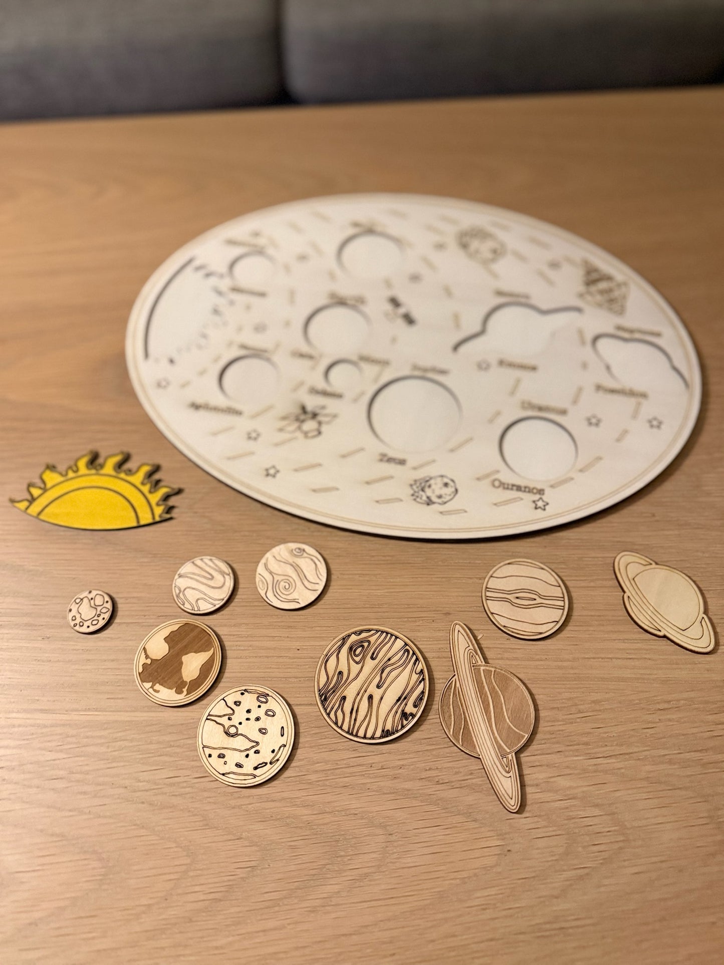 Solar System – Montessori-Inspired Wooden Activity Puzzle