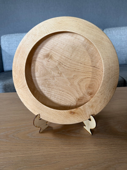 turned bowl with grooves