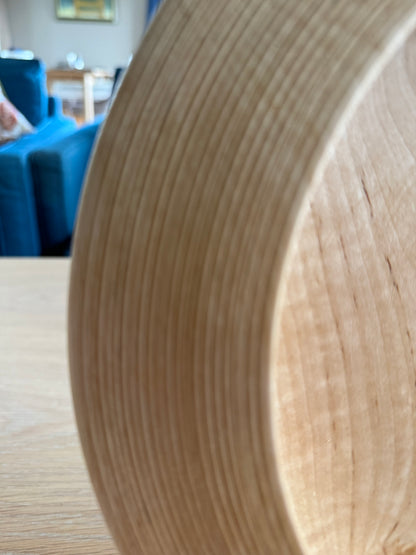 turned bowl with grooves