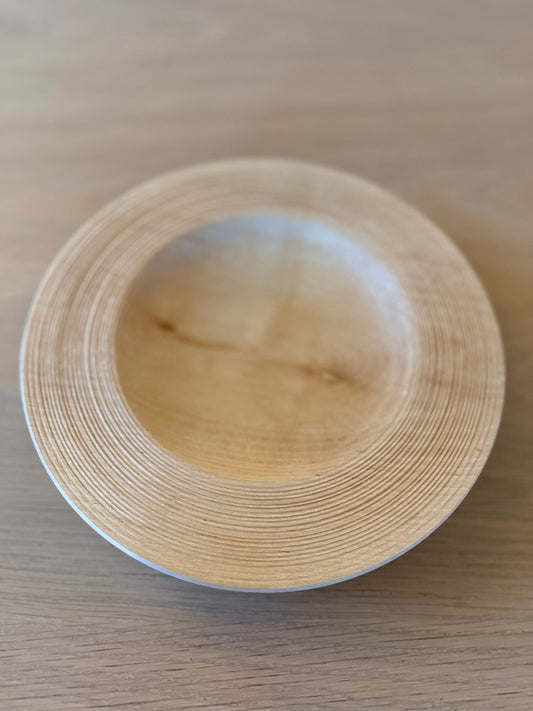turned dish small with flutes
