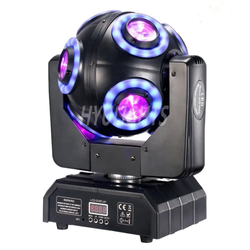 LED 150w Moving Head 8x15W Beam Light with Halo RGBW 4in1 LED DJ Stage Tilt scan 360°Rotation DMX 512 Disco Bar Dj