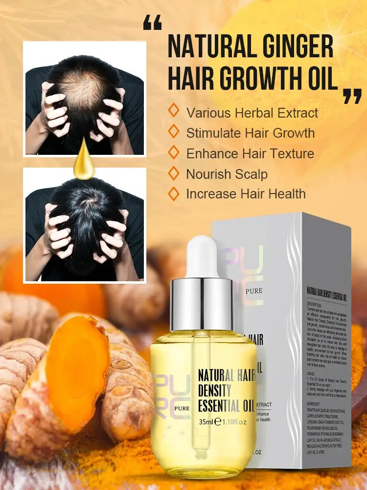 PURC Growth Beard Oil Grow Beard Thicker & More Full Thicken Hair Beard Oil For Men Beard Grooming Treatment Beard Care