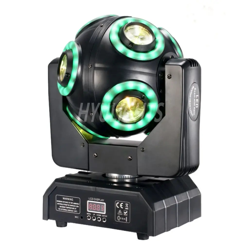 LED 150w Moving Head 8x15W Beam Light with Halo RGBW 4in1 LED DJ Stage Tilt scan 360°Rotation DMX 512 Disco Bar Dj