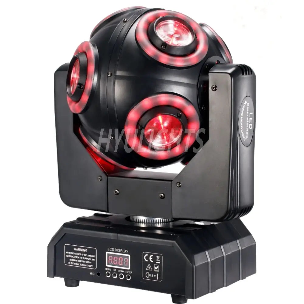 LED 150w Moving Head 8x15W Beam Light with Halo RGBW 4in1 LED DJ Stage Tilt scan 360°Rotation DMX 512 Disco Bar Dj