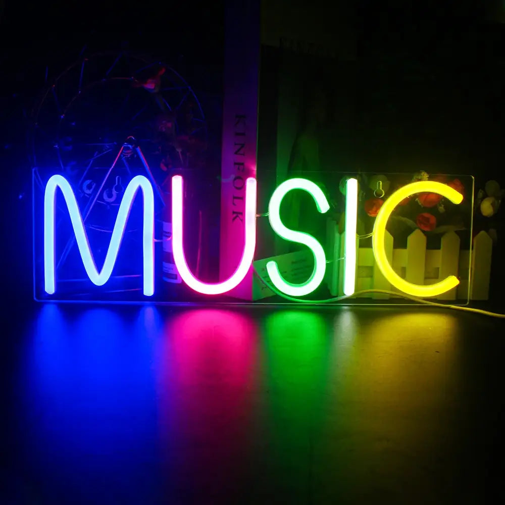 Kule retro neon LED lys - Colour / 5w - morsomme skilt