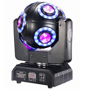 LED 150w Moving Head 8x15W Beam Light with Halo RGBW 4in1 LED DJ Stage Tilt scan 360°Rotation DMX 512 Disco Bar Dj