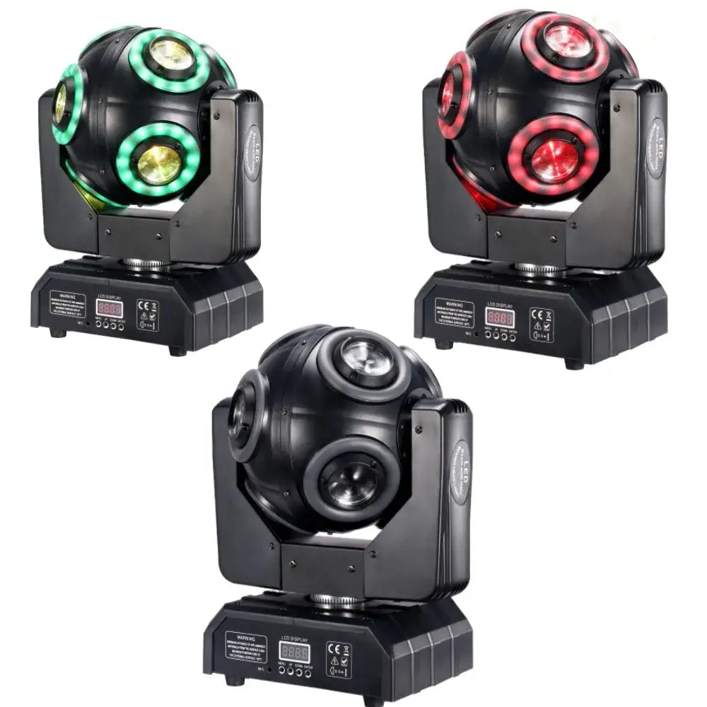 LED 150w Moving Head 8x15W Beam Light with Halo RGBW 4in1 LED DJ Stage Tilt scan 360°Rotation DMX 512 Disco Bar Dj