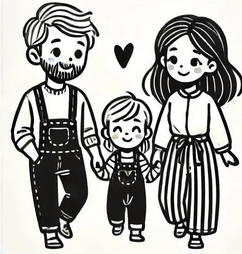 Wooden puzzle – Montessori-inspired coloring game (140×140 mm)