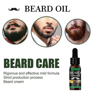 NEW Beard Hair Growth Essential Oil Anti Hair Loss Product Natural Mustache Regrowth Oil for Men Nourishing Beard Care