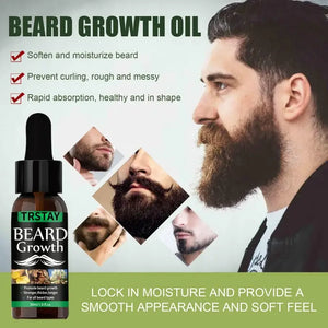 NEW Beard Hair Growth Essential Oil Anti Hair Loss Product Natural Mustache Regrowth Oil for Men Nourishing Beard Care