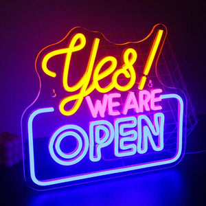 Open Neon Signs Bright Led Light Advertisement Board Electric Display Sign Walls Window Door Bar Shop Coffee Salon