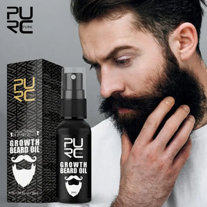 PURC Beard Growth Oil Hair Growth Products for Men Rosemary Oil Beard Fast Regrowth Nourishing Enhancer Treatment Hair