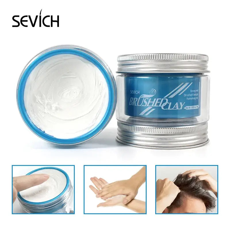 Sevich Strong High Hold Hair Styling Clay Promades Low Shine Matte Finished Molding Cream Long Lasting Stereotype Hair