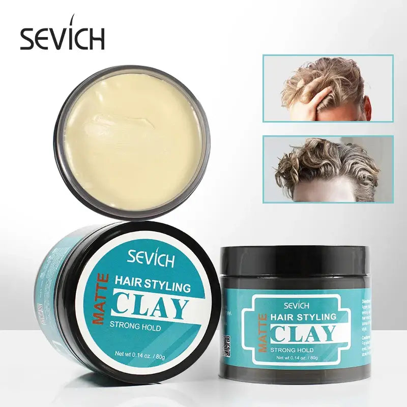 Sevich Strong High Hold Hair Styling Clay Promades Low Shine Matte Finished Molding Cream Long Lasting Stereotype Hair