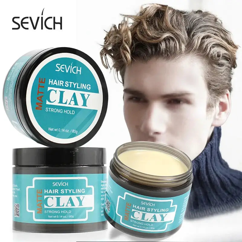 Sevich Strong High Hold Hair Styling Clay Promades Low Shine Matte Finished Molding Cream Long Lasting Stereotype Hair