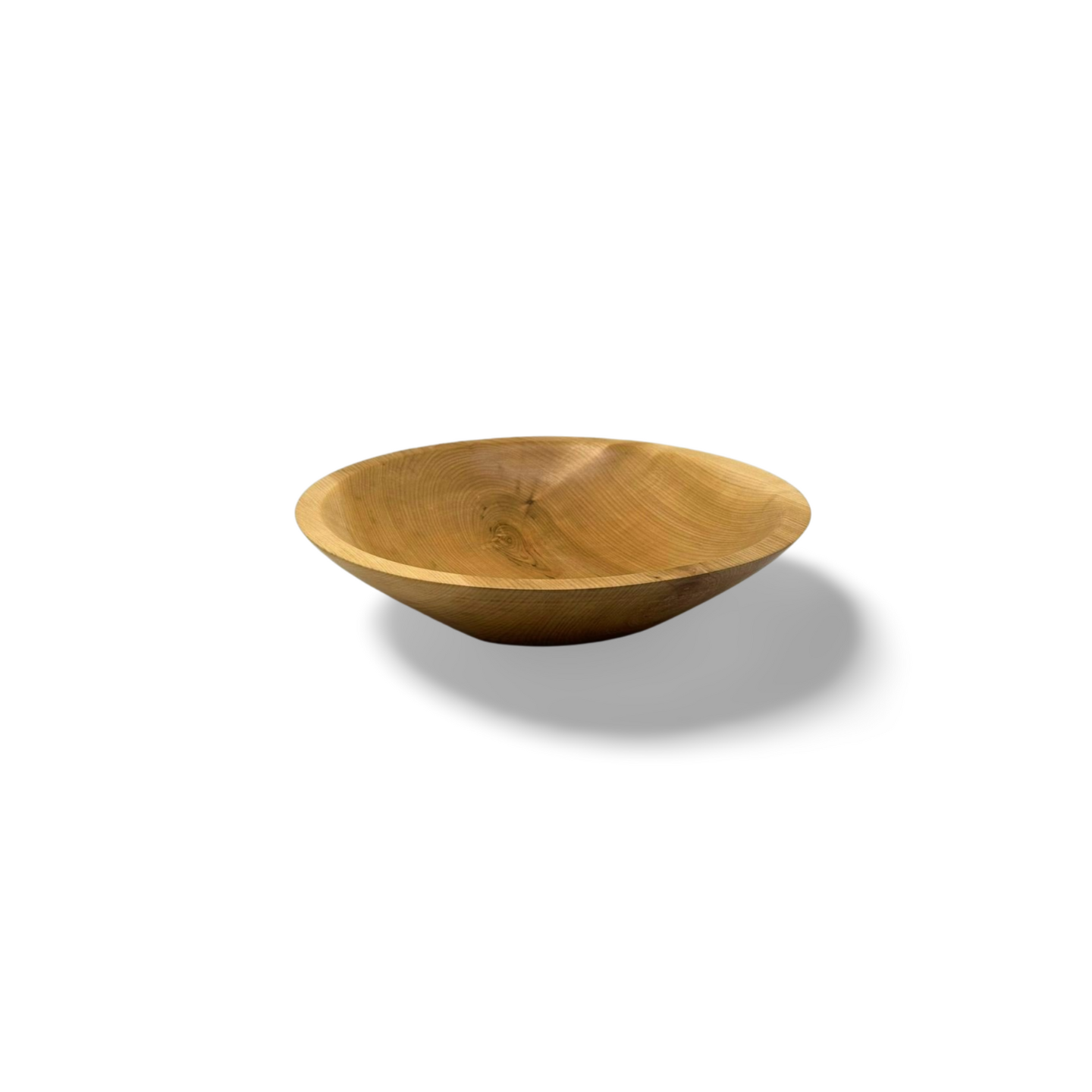 Handmade wooden bowl (200 mm) turned from Norwegian natural wood and lacquered